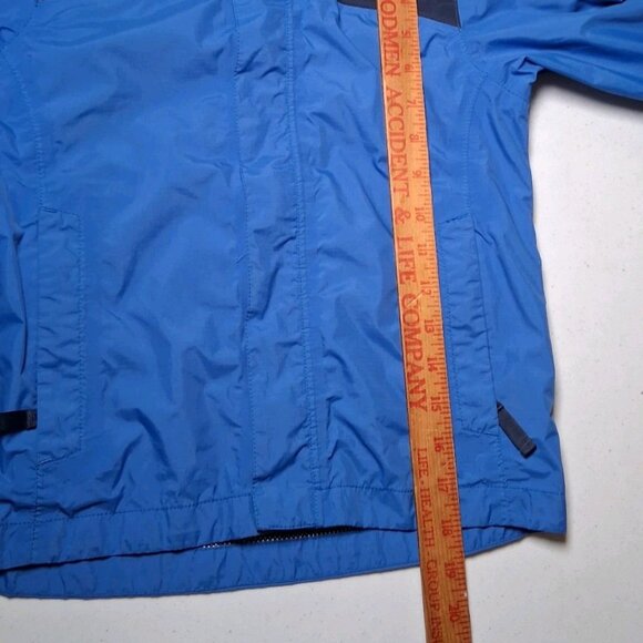 The North Face Hyvent Jacket Youth Boys XS 6 Blue Roll Away Hood Lightweight - Picture 12 of 16